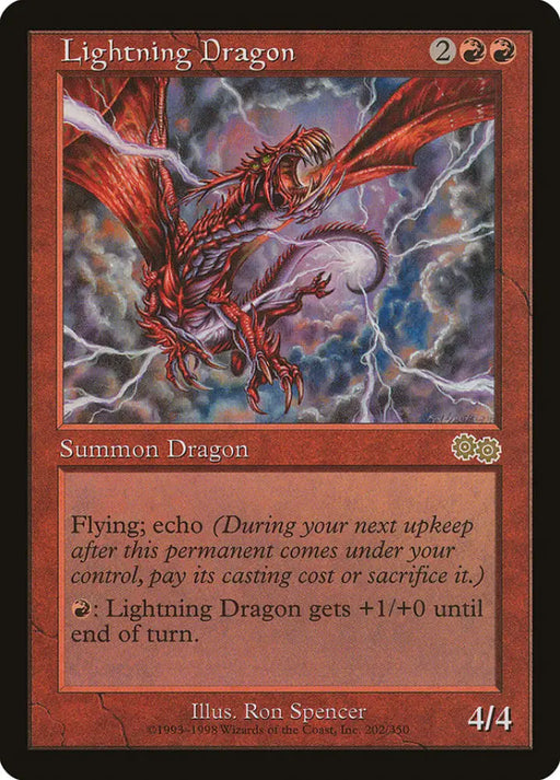 Lightning Dragon [Urza’s Saga] - MTG Single