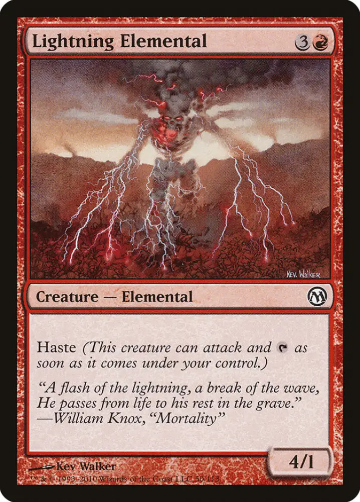 Lightning Elemental [Duels of the Planeswalkers] - MTG Single