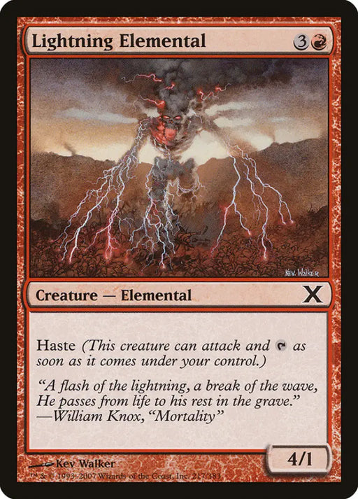 Lightning Elemental [Tenth Edition] - MTG Single