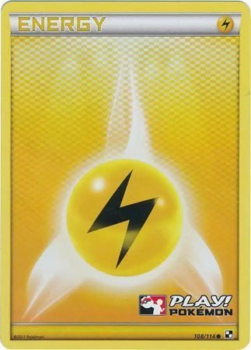 Lightning Energy (108/114) (Play Pokemon Promo) [Black & White: Base Set] - Pokemon Single
