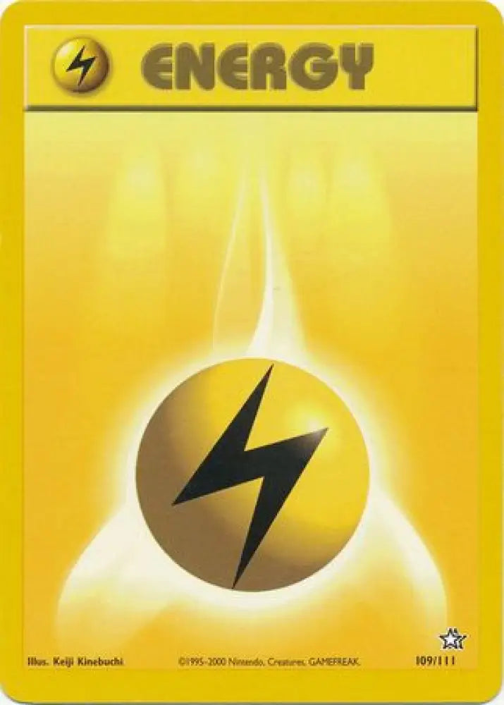 Lightning Energy (109/111) [Neo Genesis Unlimited] - Pokemon Single