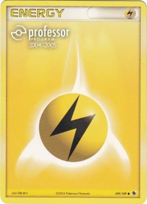 Lightning Energy (109/109) (2004 2005) [Professor Program Promos] - Pokemon Single