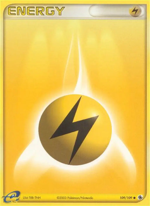 Lightning Energy (109/109) [EX: Ruby & Sapphire] - Pokemon Single