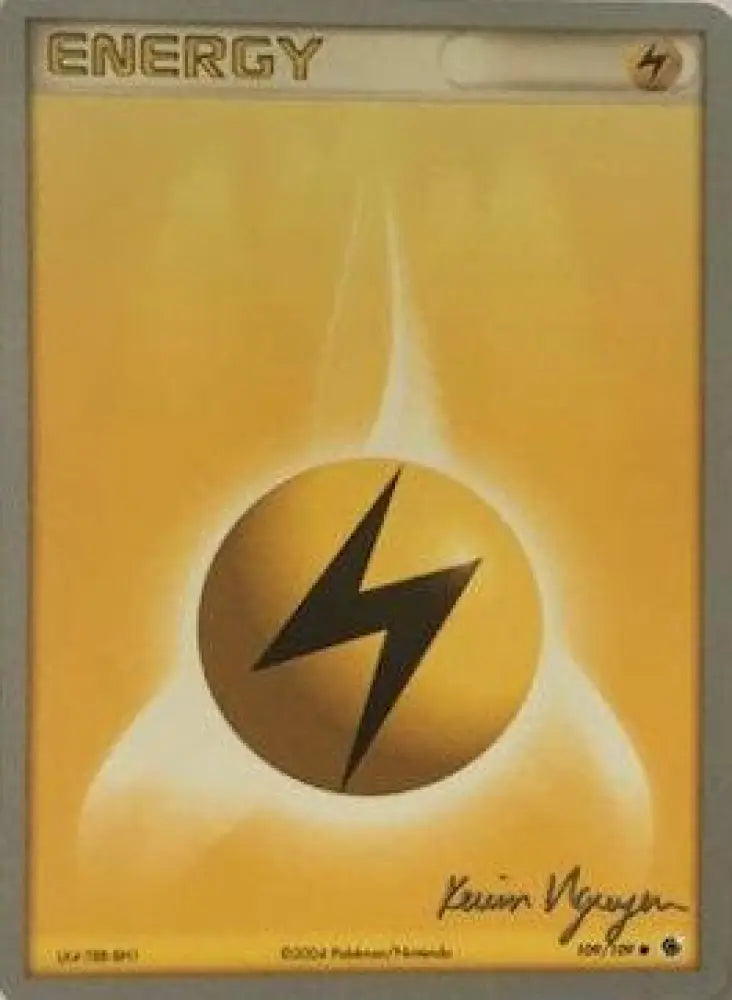 Lightning Energy (109/109) (Team Rushdown - Kevin Nguyen) [World Championships 2004] - Pokemon Single