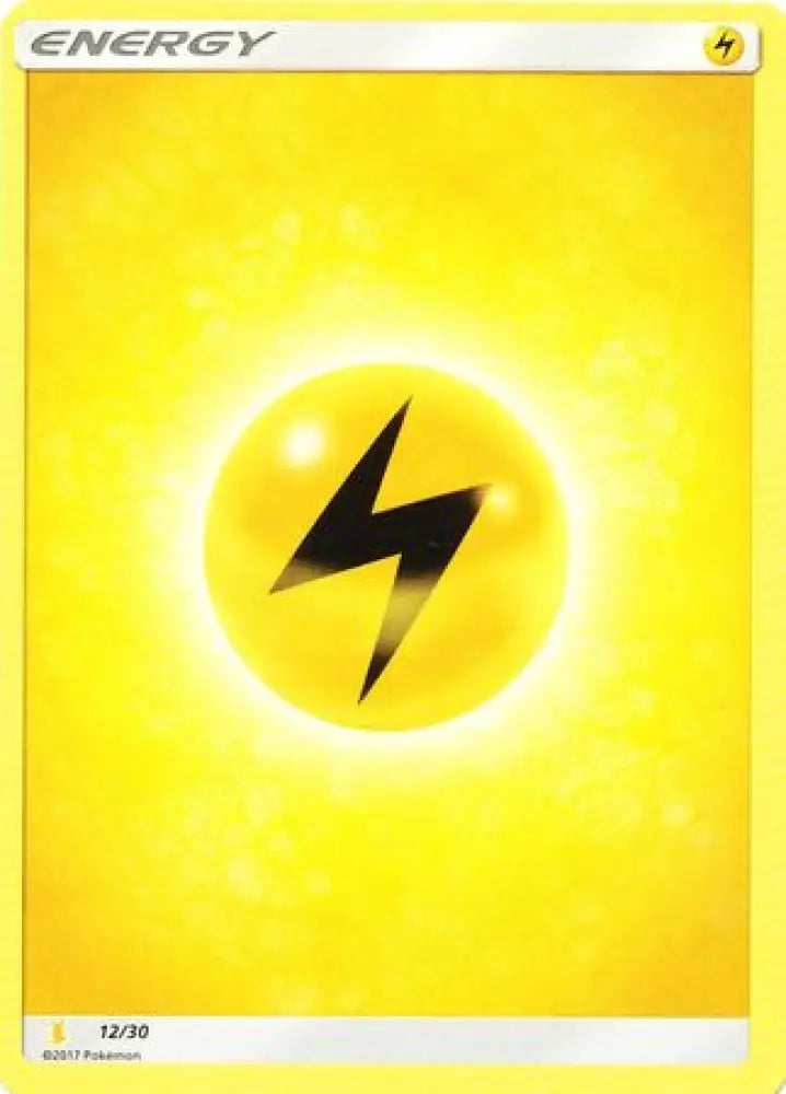 Lightning Energy (12/30) [Sun & Moon: Trainer Kit - Alolan Raichu] - Pokemon Single