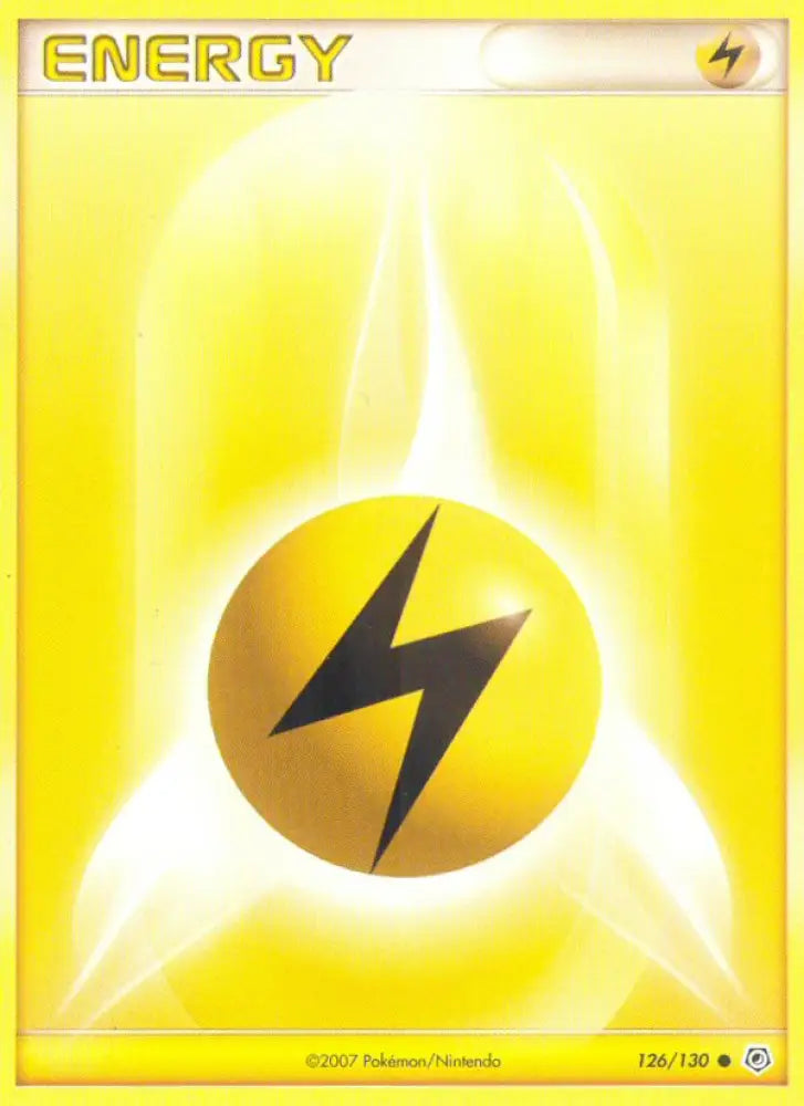 Lightning Energy (126/130) [Diamond & Pearl: Base Set] - Pokemon Single