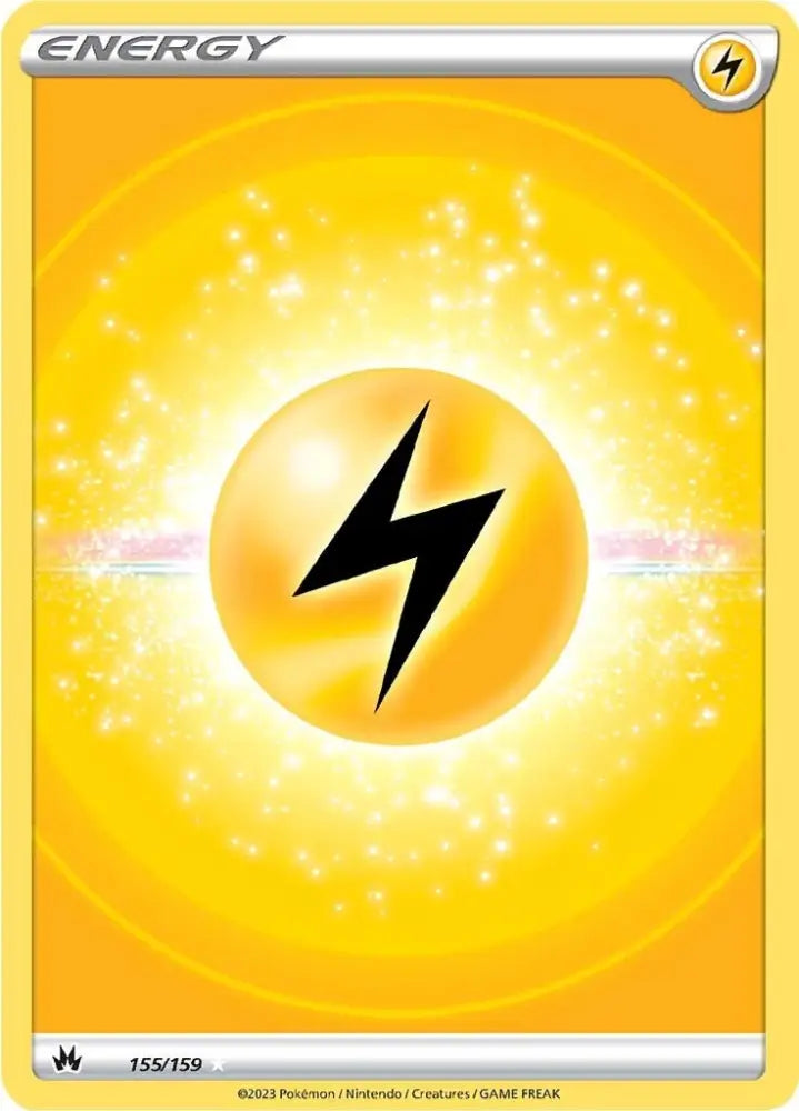 Lightning Energy (155/159) (Texture Full Art) [Sword & Shield: Crown Zenith] - Pokemon Single