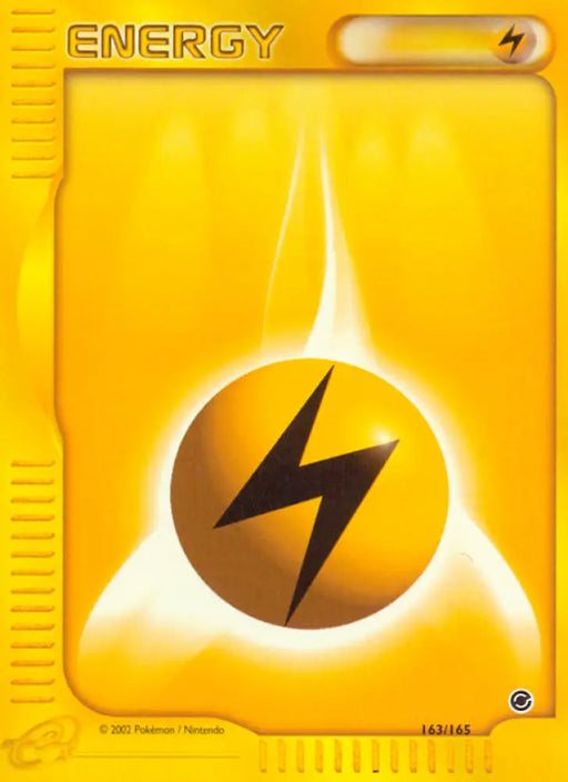 Lightning Energy (163/165) [Expedition: Base Set] - Pokemon Single