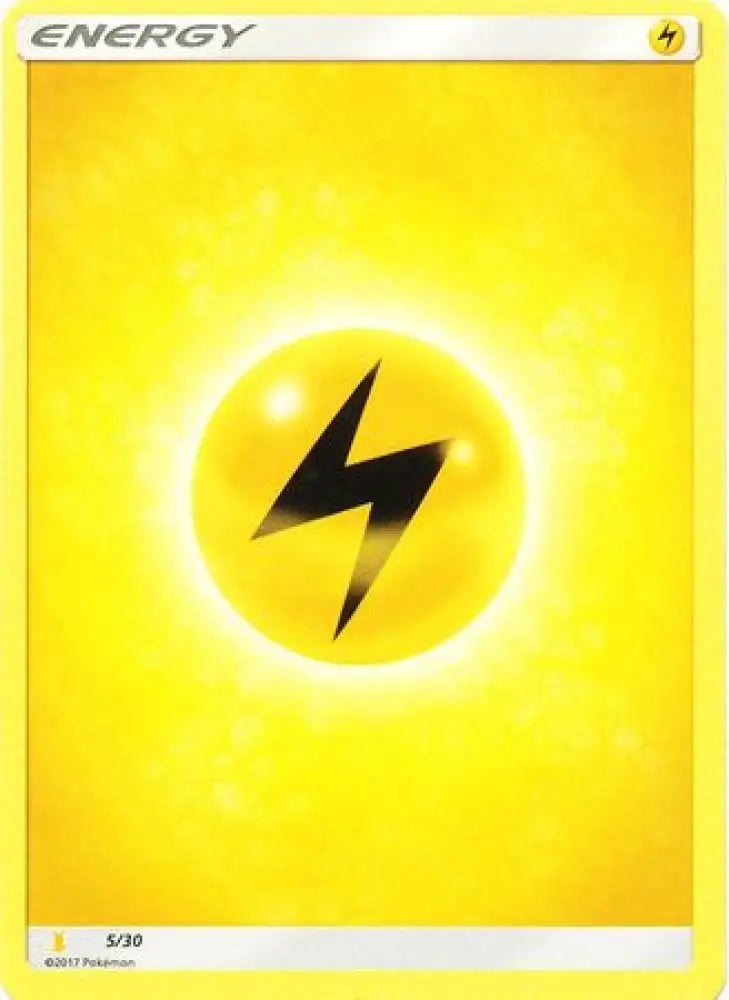 Lightning Energy (5/30) [Sun & Moon: Trainer Kit - Alolan Raichu] - Pokemon Single