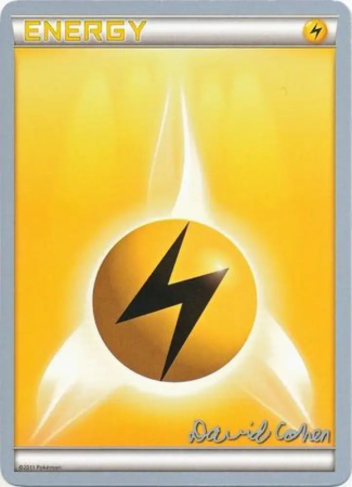 Lightning Energy (Twinboar - David Cohen) [World Championships 2011] - Pokemon Single