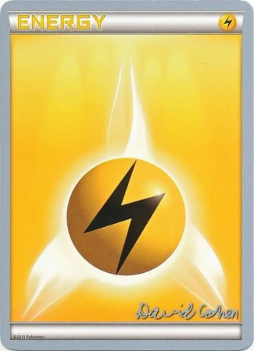 Lightning Energy (Twinboar - David Cohen) [World Championships 2011] - Pokemon Single