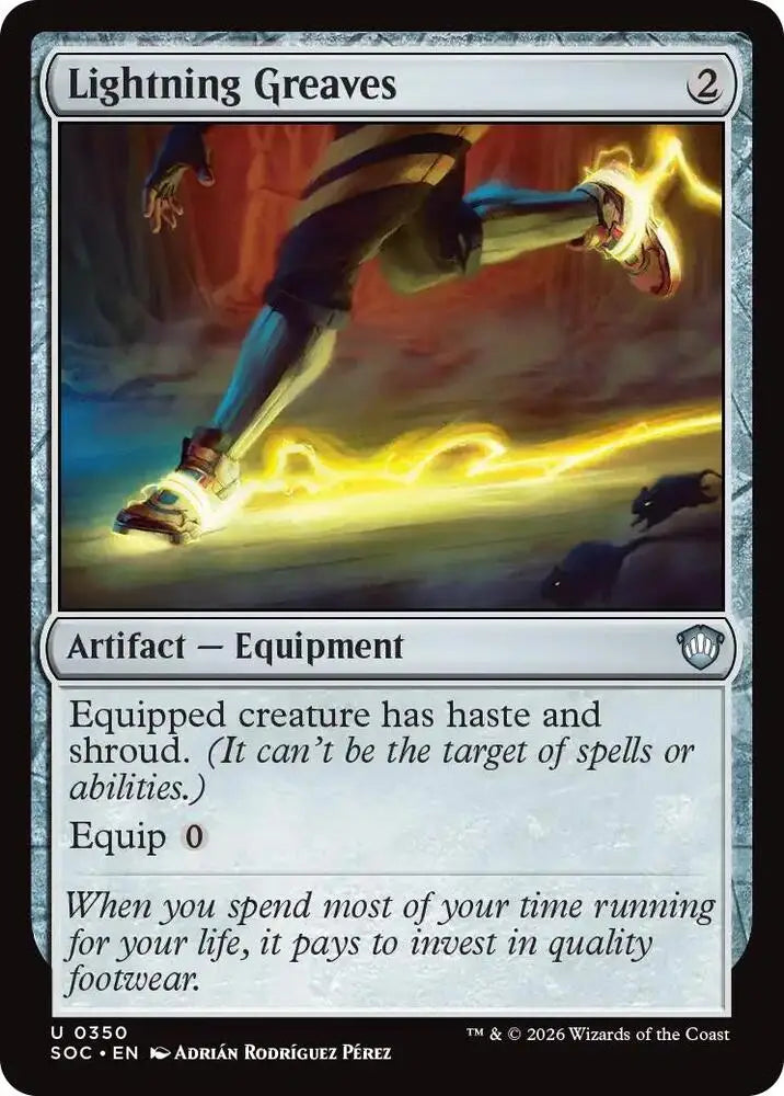 Lightning Greaves (350) [Secrets of Strixhaven Commander]