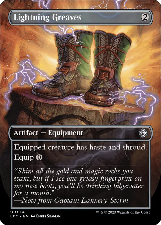 Lightning Greaves (Borderless) [The Lost Caverns of Ixalan Commander] - MTG Single