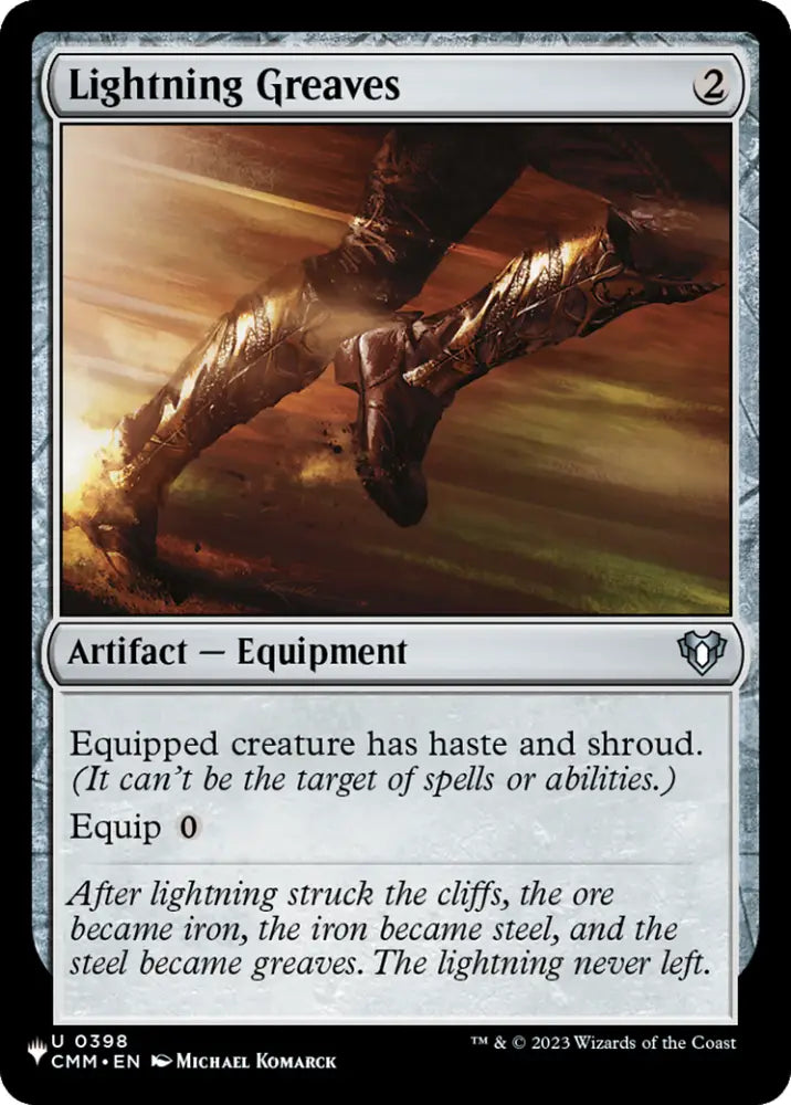 Lightning Greaves (CMM) [The List] - MTG Single