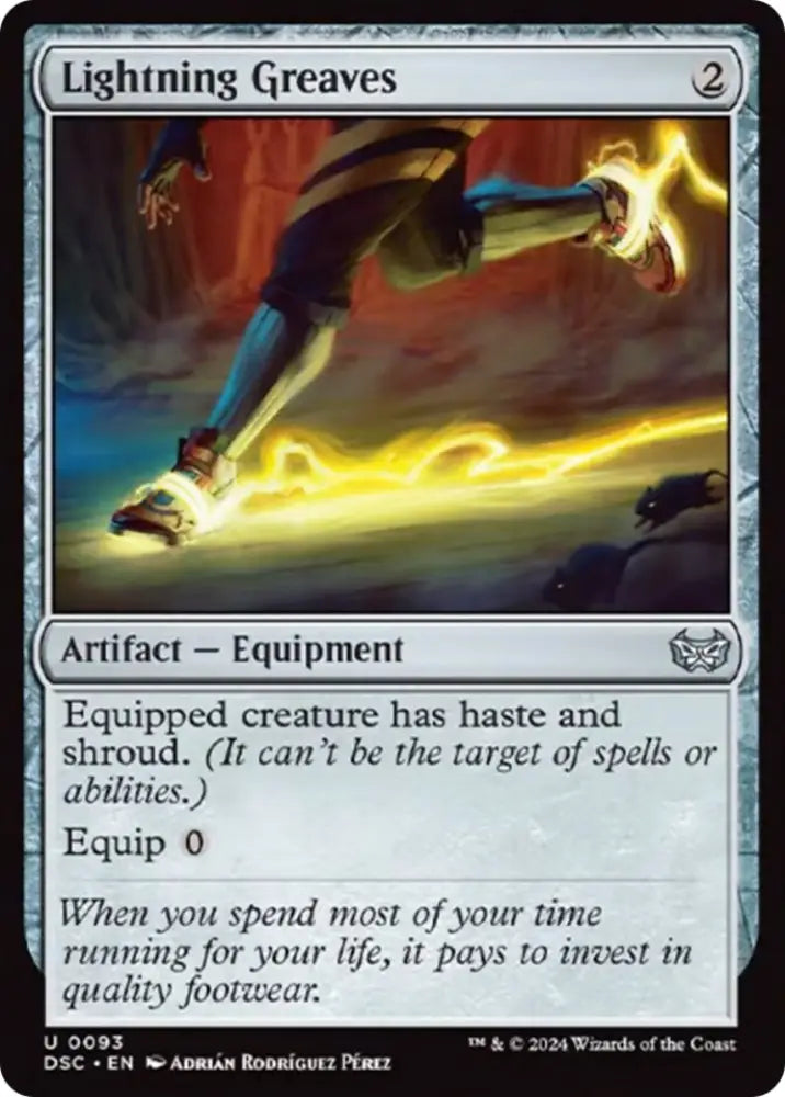 Lightning Greaves [Duskmourn: House of Horror Commander] - MTG Single