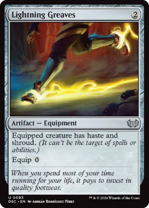 Lightning Greaves [Duskmourn: House of Horror Commander] - MTG Single