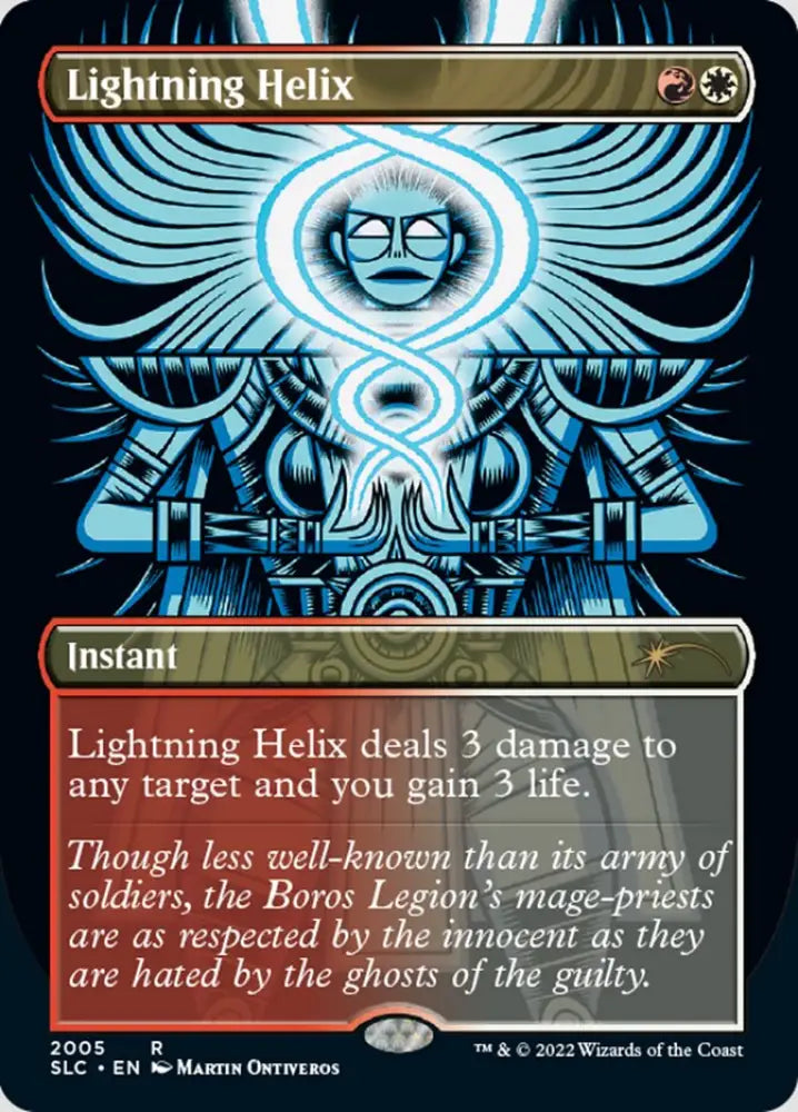 Lightning Helix (Borderless) [Secret Lair 30th Anniversary Countdown Kit] - MTG Single