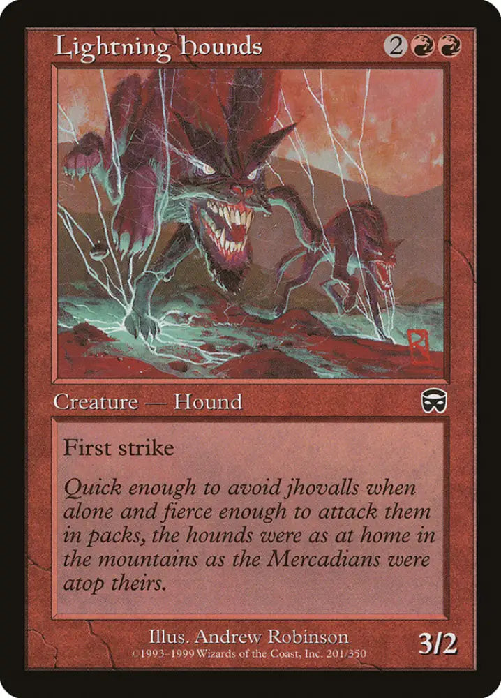 Lightning Hounds [Mercadian Masques] - MTG Single