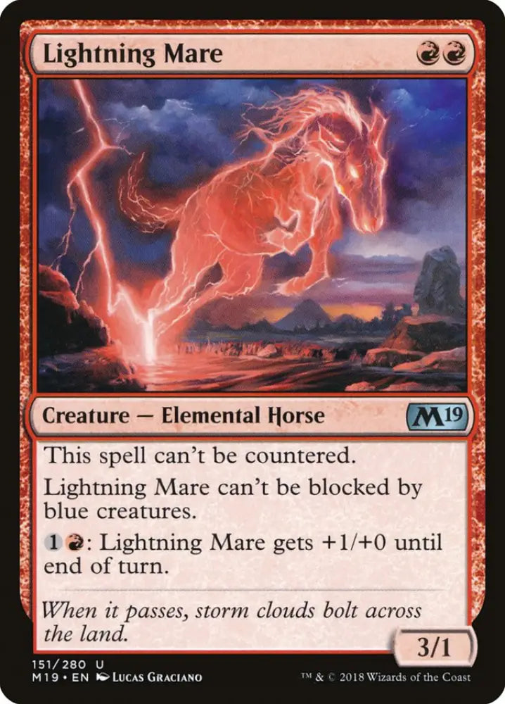 Lightning Mare [Core Set 2019] - MTG Single