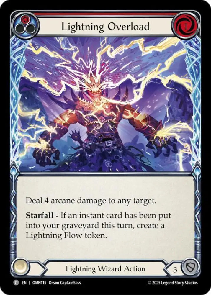 Lightning Overload (Red) (OMN115) [Omens of the Third Age]