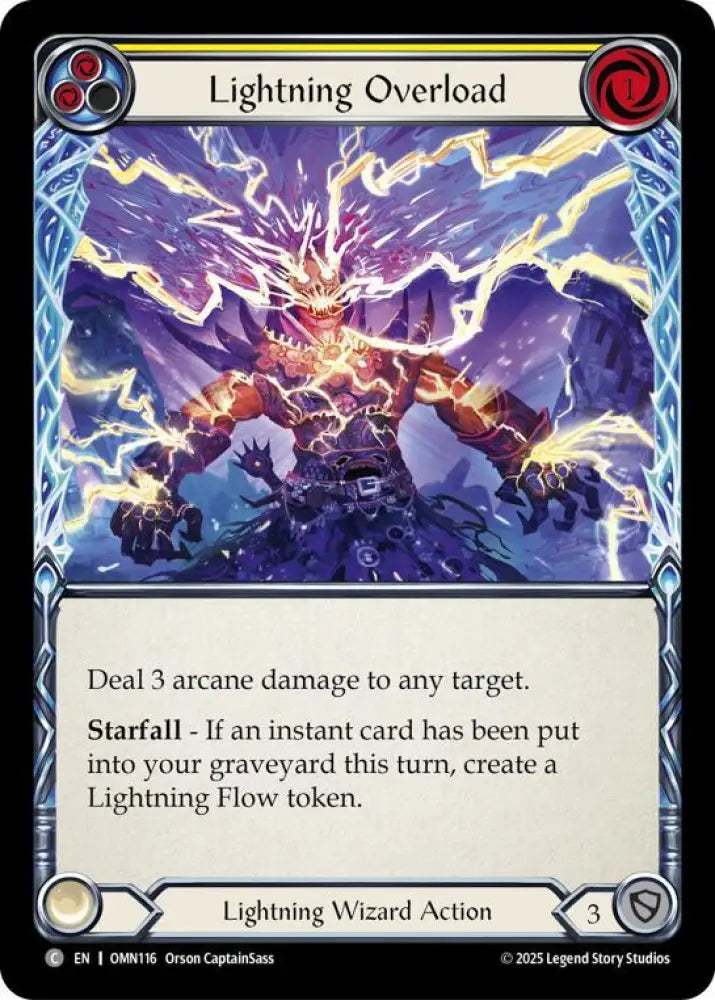 Lightning Overload (Yellow) (OMN116) [Omens of the Third Age]