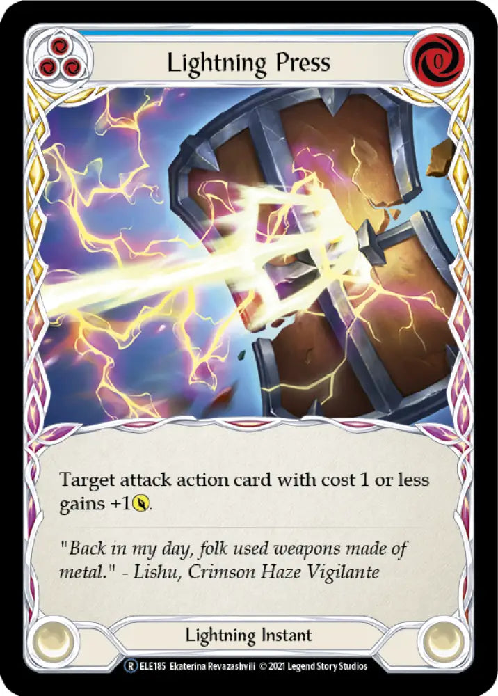Lightning Press (Blue) [Tales of Aria Unlimited] Unlimited Normal - Flesh And Blood Single
