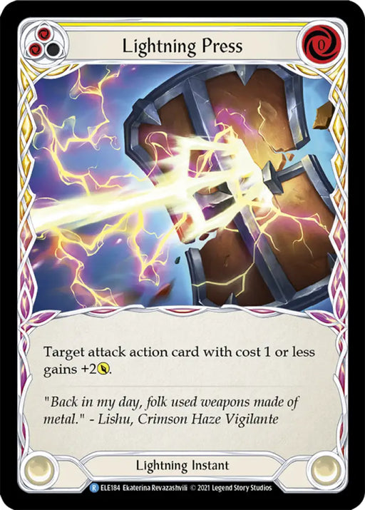 Lightning Press (Yellow) [Tales of Aria 1st Edition] 1st Edition Normal - Flesh And Blood Single