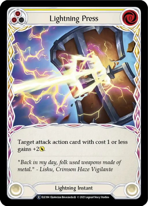Lightning Press (Yellow) [Tales of Aria Unlimited] Unlimited Normal - Flesh And Blood Single