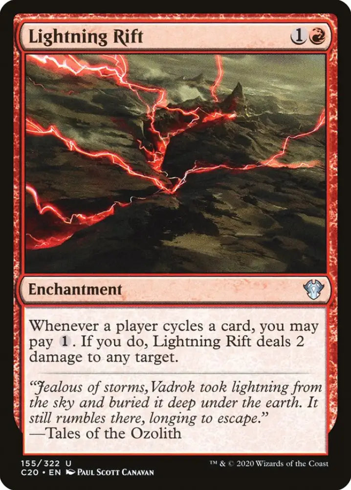 Lightning Rift [Commander 2020] - MTG Single