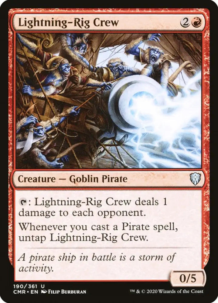 Lightning-Rig Crew [Commander Legends] - MTG Single