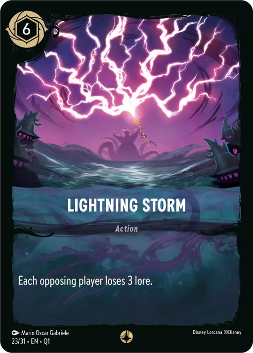 Lightning Storm (23/31) [Illumineer’s Quest: Deep Trouble] - Lorcana Single