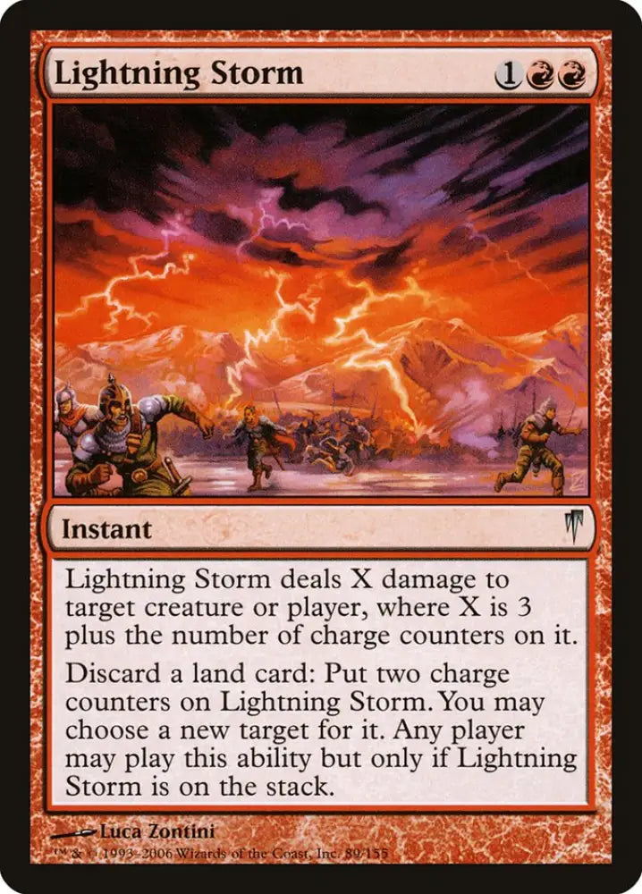 Lightning Storm [Coldsnap] - MTG Single