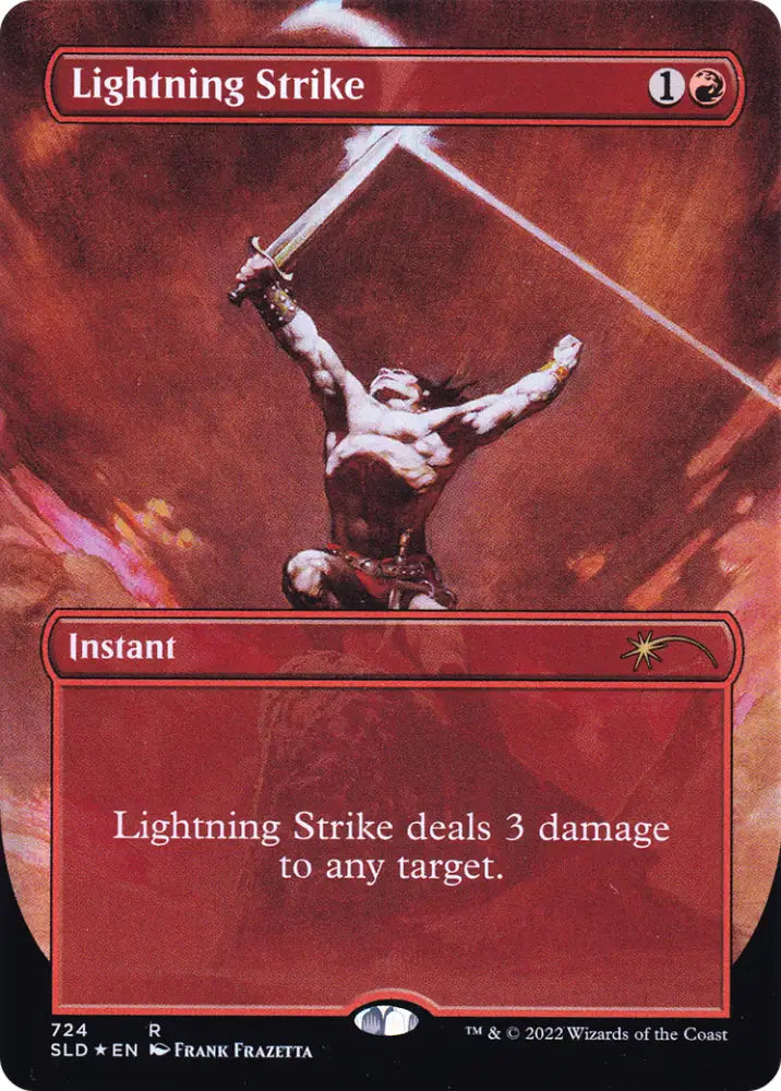 Lightning Strike (Borderless) [Secret Lair Drop Promos] - MTG Single