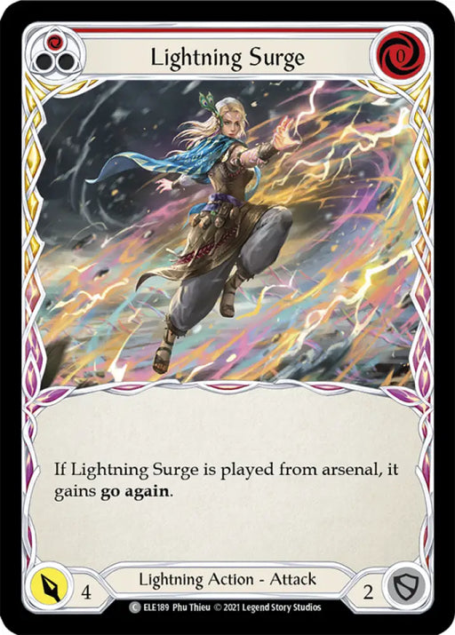 Lightning Surge (Red) [Tales of Aria 1st Edition] 1st Edition Normal - Flesh And Blood Single