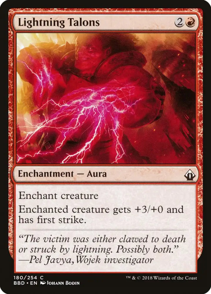 Lightning Talons [Battlebond] - MTG Single