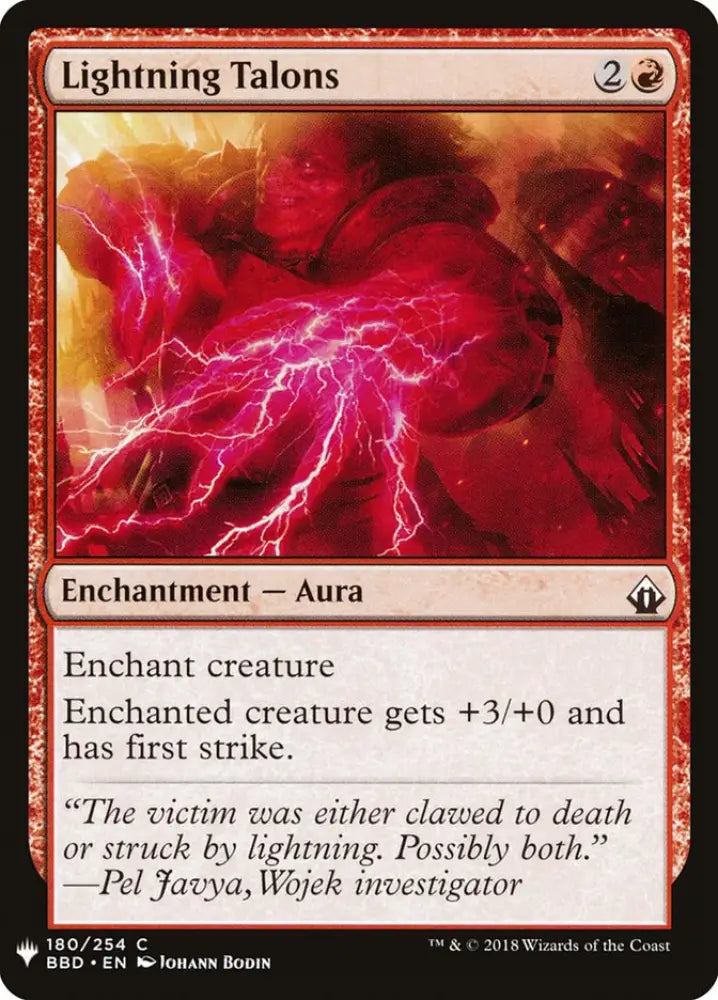 Lightning Talons [Mystery Booster] - MTG Single