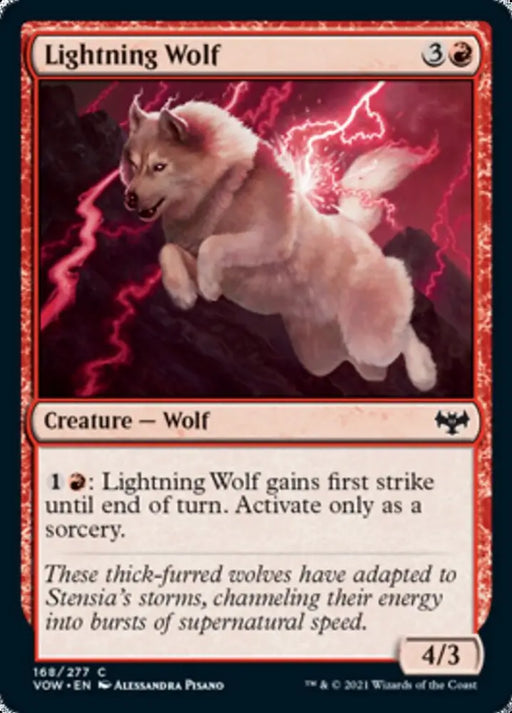 Lightning Wolf [Innistrad: Crimson Vow] - MTG Single