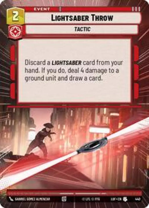 Lightsaber Throw (Hyperspace) (440) [Legends of the Force]