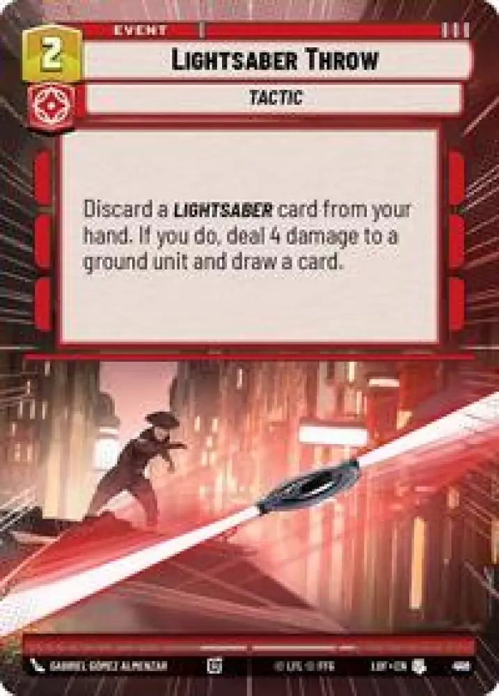 Lightsaber Throw (Hyperspace Foil) (916) [Legends of the Force]