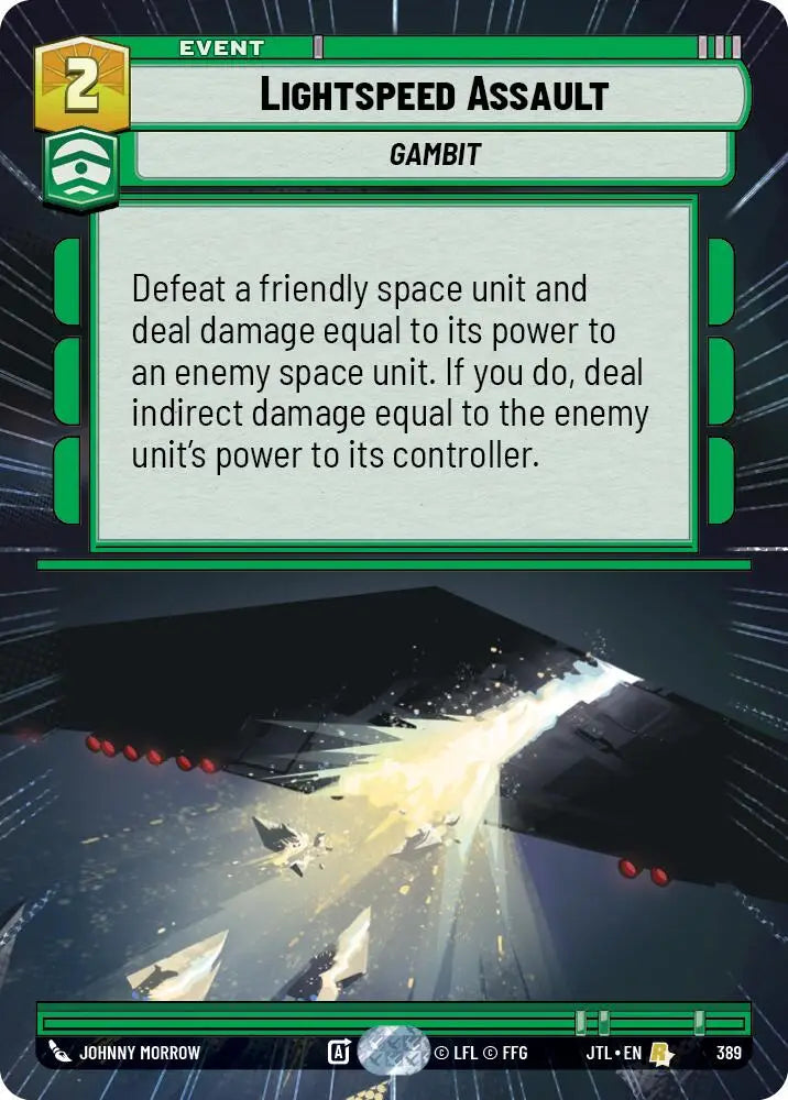 Lightspeed Assault (Hyperspace) (389) [Jump to Lightspeed] - Star Wars: Unlimited Single