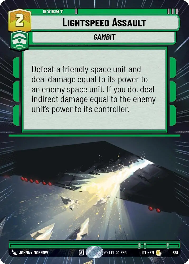 Lightspeed Assault (Hyperspace Foil) (861) [Jump to Lightspeed] - Star Wars: Unlimited Single
