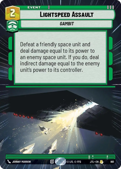Lightspeed Assault (Hyperspace Foil) (861) [Jump to Lightspeed] - Star Wars: Unlimited Single