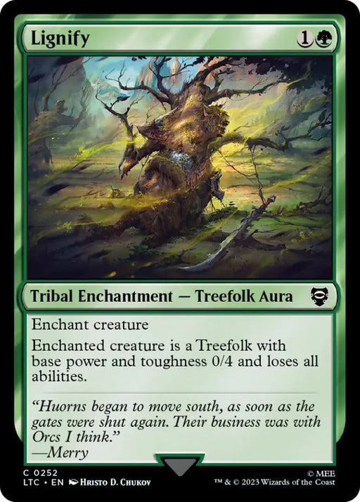 Lignify [The Lord of the Rings: Tales of Middle-Earth Commander] - MTG Single