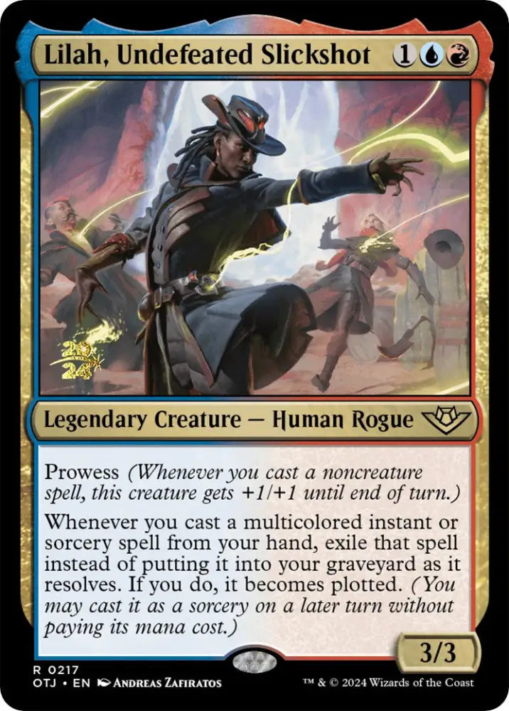 Lilah Undefeated Slickshot [Outlaws of Thunder Junction Prerelease Promos] - MTG Single
