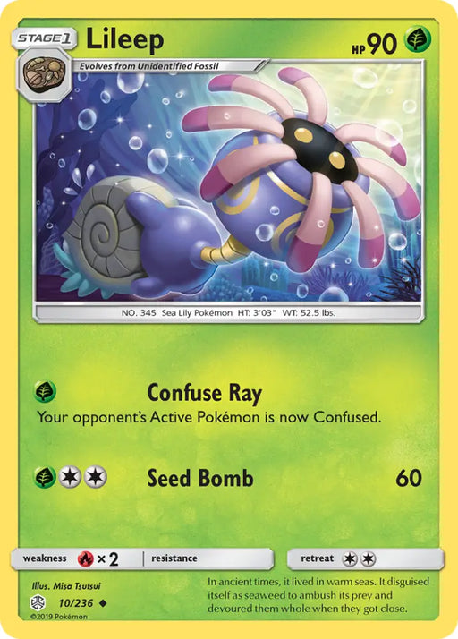 Lileep (10/236) [Sun & Moon: Cosmic Eclipse] - Pokemon Single