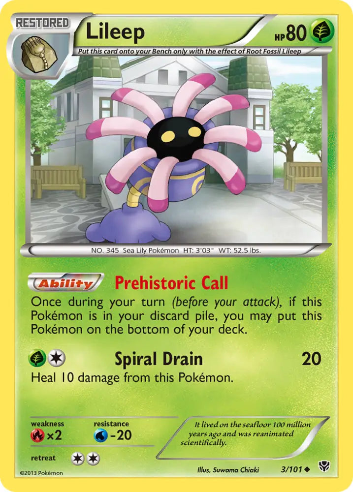 Lileep (3/101) [Black & White: Plasma Blast] - Pokemon Single