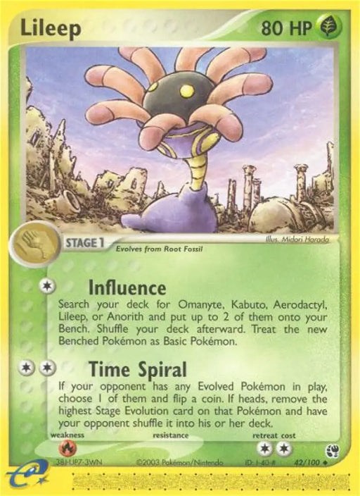 Lileep (42/100) [EX: Sandstorm] - Pokemon Single