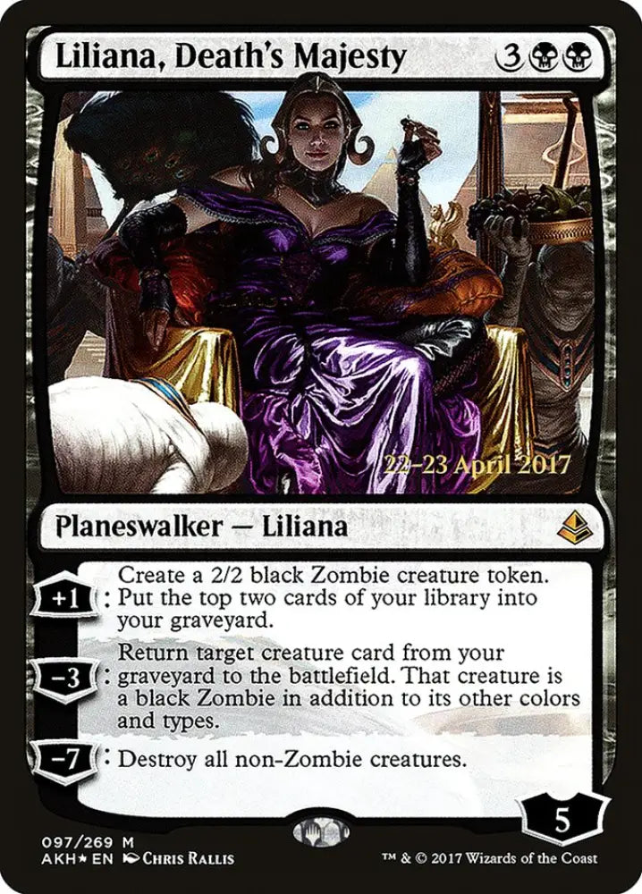 Liliana Death’s Majesty [Amonkhet Prerelease Promos] - MTG Single