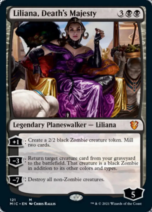 Liliana Death’s Majesty [Innistrad: Midnight Hunt Commander] - MTG Single