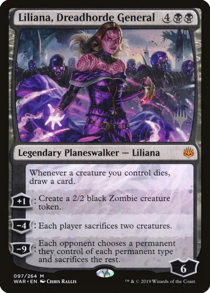 Liliana Dreadhorde General (Promo Pack) [War of the Spark Promos] - MTG Single